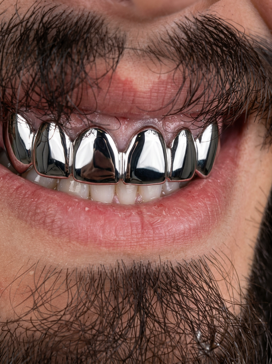 Full top row, solid silver
